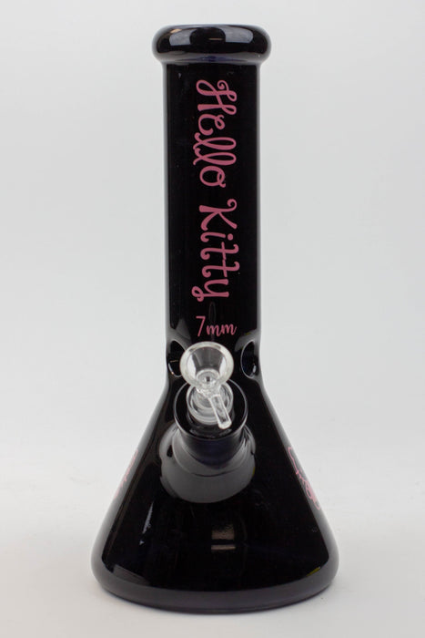 12" Kitty black 7 mm glass beaker bong [CD2001] Glass Bong Canadian Distributor