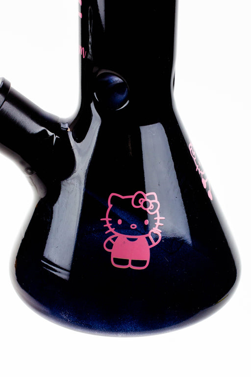12" Kitty black 7 mm glass beaker bong [CD2001] Glass Bong Canadian Distributor