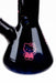 12" Kitty black 7 mm glass beaker bong [CD2001]- - One Wholesale