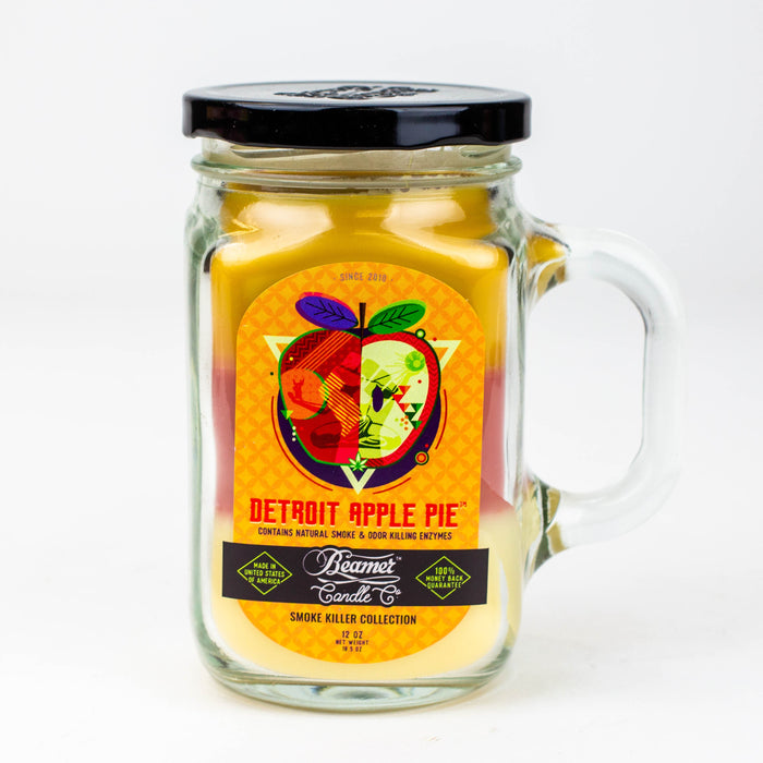 Beamer Candle Co. Ultra Premium Jar Smoke killer collection candle-Detroit Apple Pie - One Wholesale