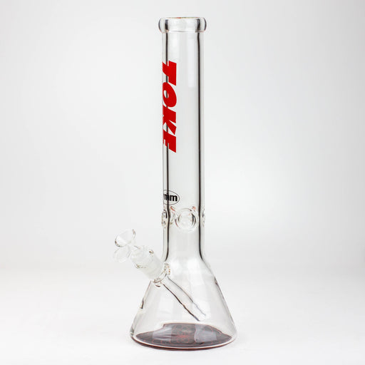 16" TOKE 7 mm glass water beaker bong Glass Bong Northern Aurora Trading Ltd Red