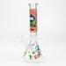 10" RM decal Glow in the dark glass water bong-Graphic E - One Wholesale