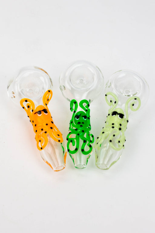 4" GLASS PIPE-Octopus [GHP004] Glass Pipe Canadian Distributor