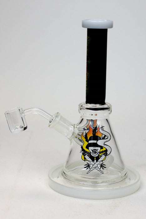 8" Small Rig with Decal and Banger-B - One Wholesale
