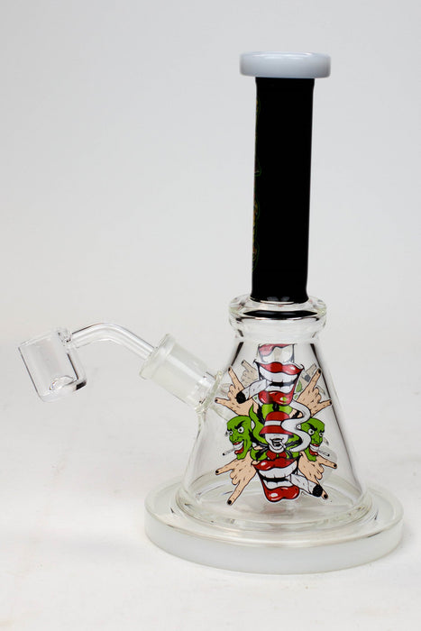 8" Small Rig with Decal and Banger-C - One Wholesale