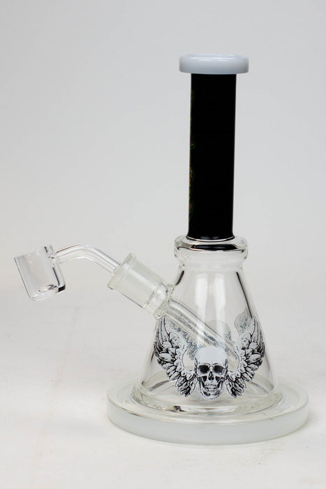 8" Small Rig with Decal and Banger-D - One Wholesale