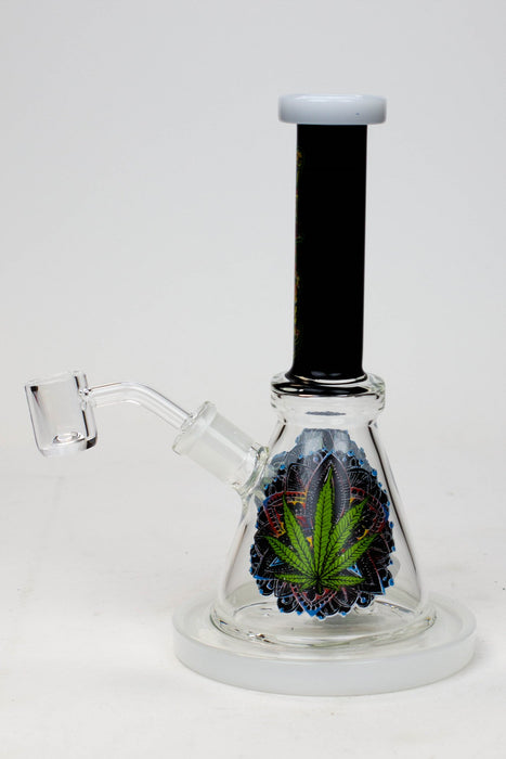 8" Small Rig with Decal and Banger-E - One Wholesale