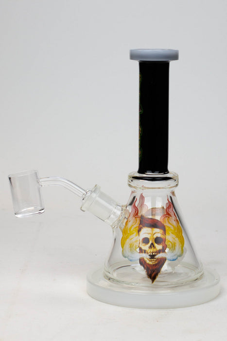 8" Small Rig with Decal and Banger-H - One Wholesale