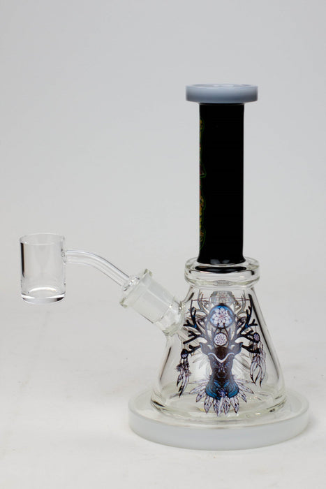 8" Small Rig with Decal and Banger-I - One Wholesale