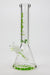 14" XTREME Glass / 9 mm / Classic Glass beaker Bong-Green - One Wholesale