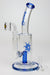 8" HAZE 2-in-1 shower head diffuser Bent Neck Dab Rig[HZ024] Glass Rig Canadian Distributor Blue