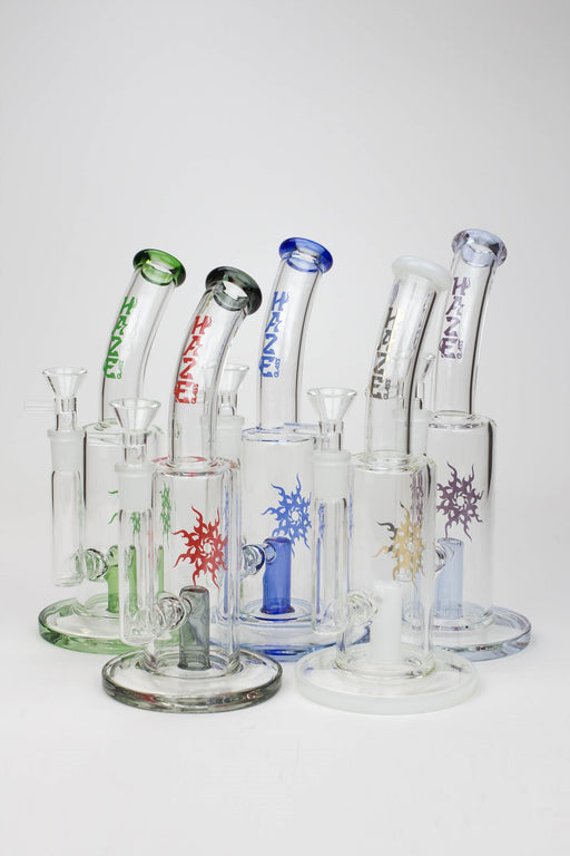 8" HAZE 2-in-1 shower head diffuser Bent Neck Dab Rig[HZ024] Glass Rig Canadian Distributor