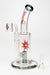 8" HAZE 2-in-1 shower head diffuser Bent Neck Dab Rig[HZ024] Glass Rig Canadian Distributor Smoke