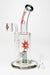 8" HAZE 2-in-1 shower head diffuser Bent Neck Dab Rig[HZ024]-Smoke - One Wholesale
