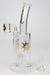 8" HAZE 2-in-1 shower head diffuser Bent Neck Dab Rig[HZ024] Glass Rig Canadian Distributor White