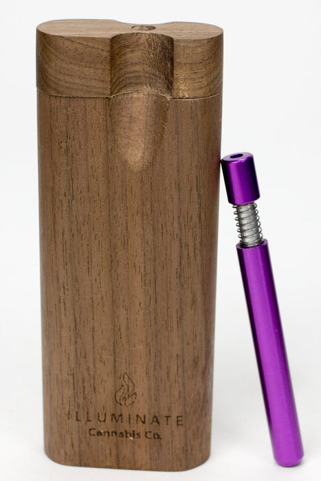 Walnut Dugout with Anodized Spring One hitter-Purple - One Wholesale