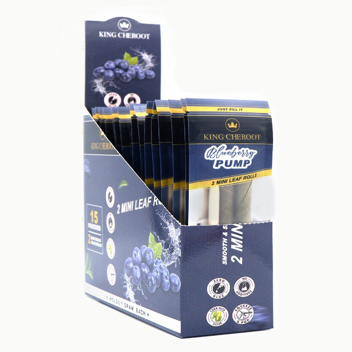 King Cheroot | Cordia Palm Leaf Roll - Mini - 15 packs Leaf Wrap King Cheroot Blueberry