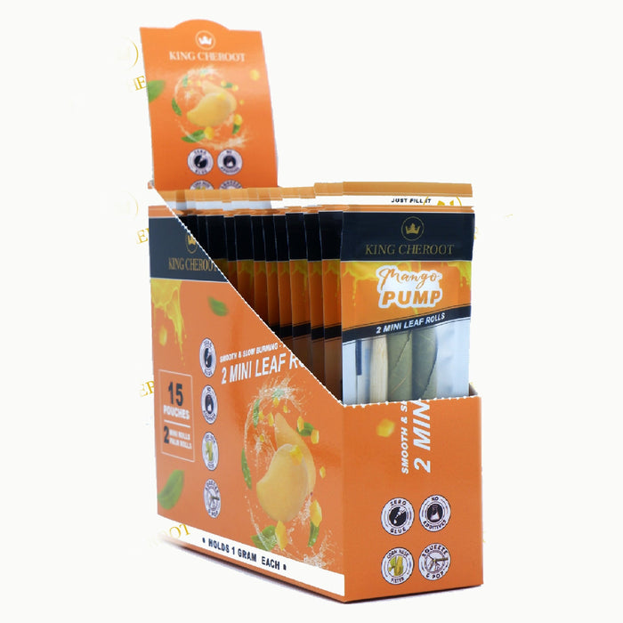 King Cheroot | Cordia Palm Leaf Roll - Mini - 15 packs Leaf Wrap King Cheroot Mango
