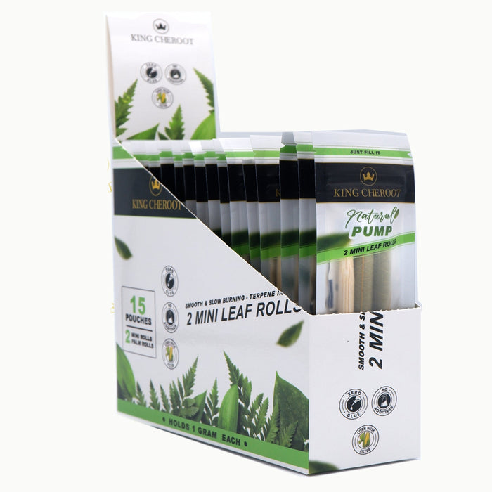 King Cheroot | Cordia Palm Leaf Roll - Mini - 15 packs Leaf Wrap King Cheroot Natural