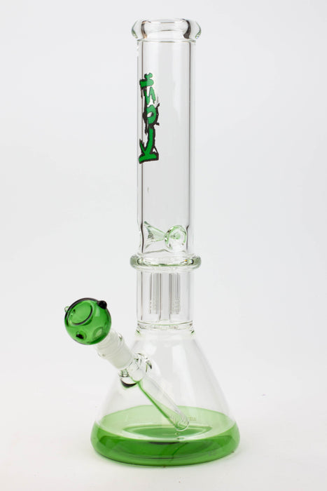 16" KUSH tree arms glass beaker bong [KR15]-Green - One Wholesale