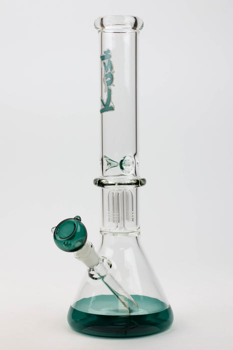 16" KUSH tree arms glass beaker bong [KR15]-Teal - One Wholesale