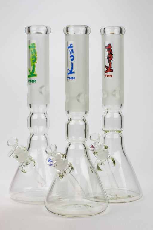 16" KUSH / 7mm / curved tube glass water bong Glass Bong Canadian Distributor