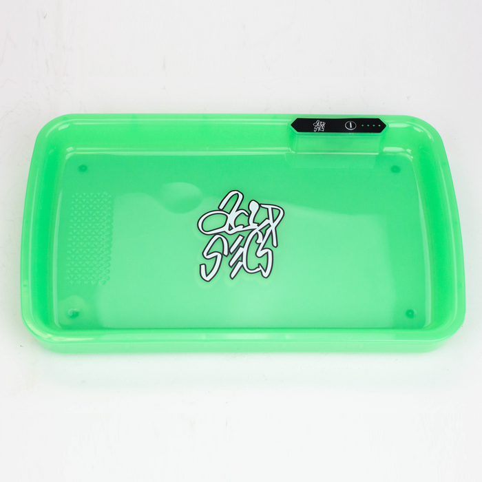 Acid Secs LED Rolling Tray with Grinding Pad