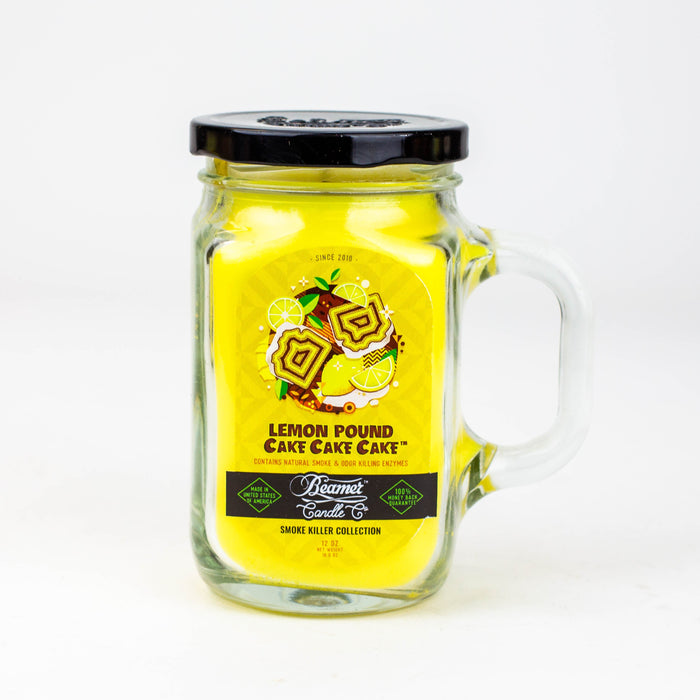 Beamer Candle Co. Ultra Premium Jar Smoke killer collection candle-Lemon Pound Cake - One Wholesale