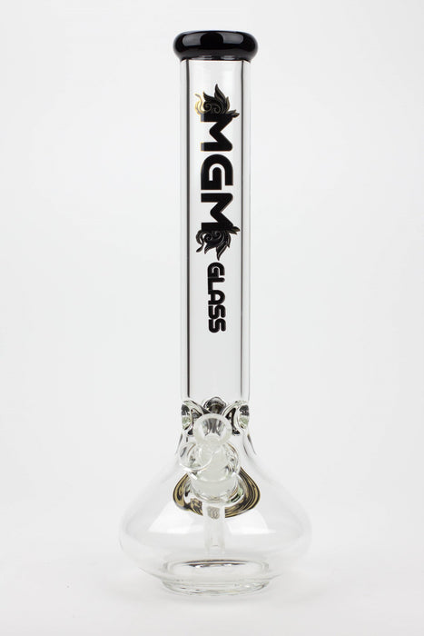 16" MGM glass / 7 mm / rounded base water bong- - One Wholesale
