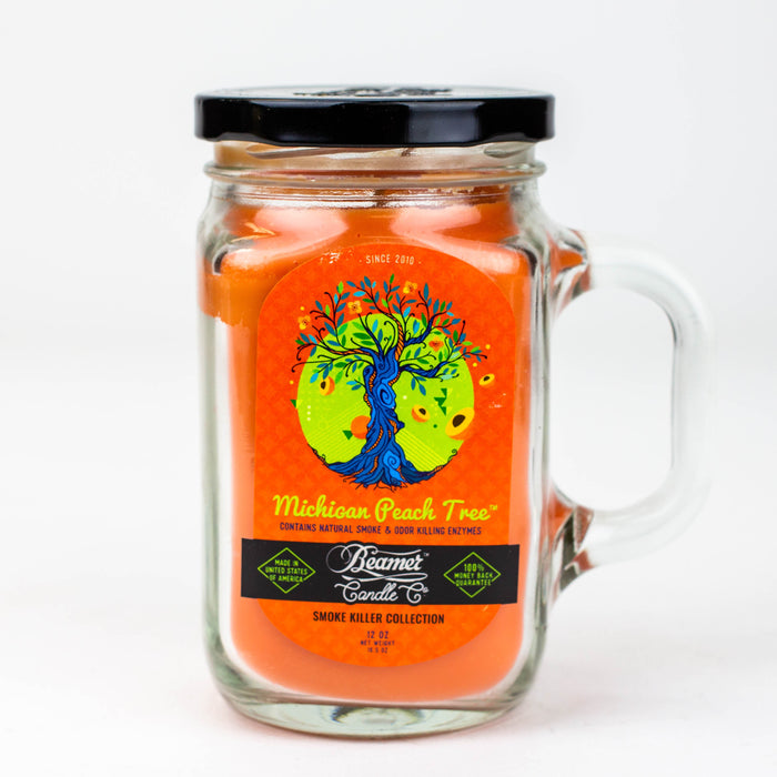 Beamer Candle Co. Ultra Premium Jar Smoke killer collection candle-Michican Peach Tree - One Wholesale