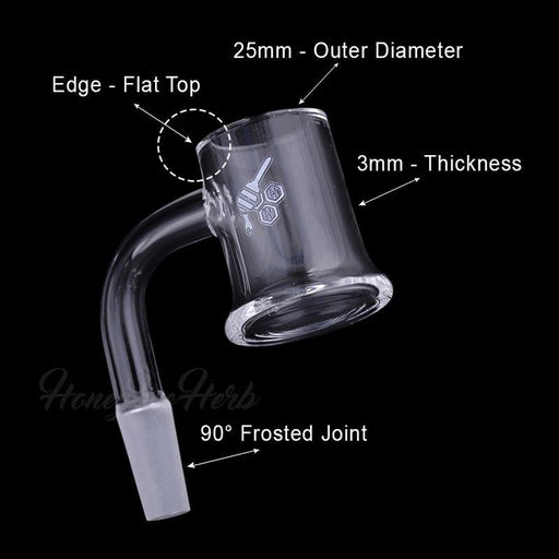 Honeybee Herb - HONEY MUG QUARTZ BANGER - 90° DEGREE | YL Banger · Oil Burner Honeybee Herb