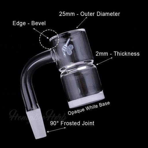 Honeybee Herb - HONEY & MILK BEVEL SPLASH BUCKET Banger Bowl · Banger · Oil Burner Honeybee Herb