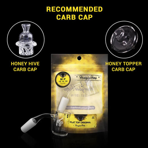 Honeybee Herb - FLAT TOP ORIGINAL - 45° DEGREE Banger Bowl · Banger · Oil Burner Honeybee Herb