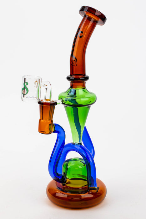10" SOUL Glass 2-in-1 recycler [S2062]- - One Wholesale