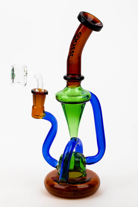 10" SOUL Glass 2-in-1 recycler [S2062]- - One Wholesale