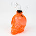 Soft Glass Skull oil bong-Orange - One Wholesale