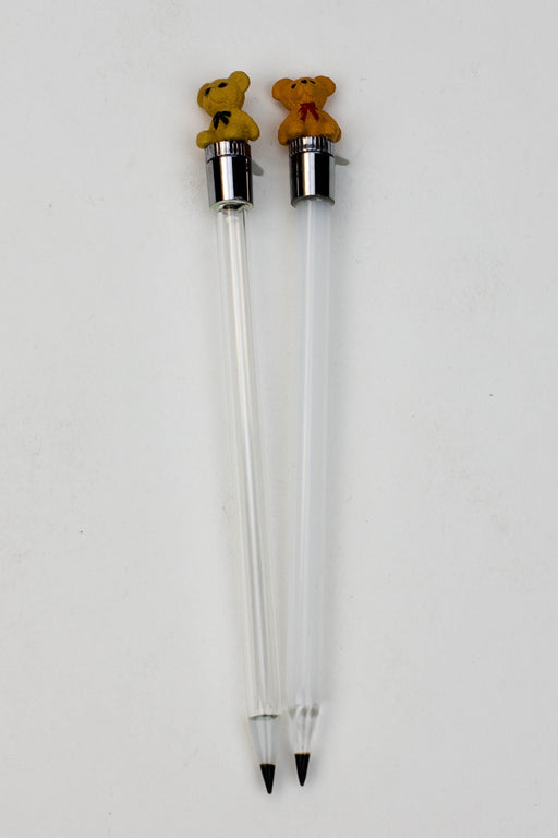 Bear Glass Dabber with LED light [SKGA871] Pack of 2 Cap · Dabber · Insert · Clip · Nail Canadian Distributor