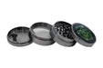 6.3 cm (2.5 inch) Spice Grinder, 4 Part, Vintage, Ancient Symbol Design, Magnetic Lid, Durable Zinc Alloy, Pollen Catcher - Leaf-Way Brand Accessories Regular Grinder Leaf-Way Store