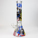 14" Freaky Clown Glow in the dark 7mm Glass Bong JJ Distribution 1-Pompadour