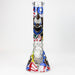 14" Freaky Clown Glow in the dark 7mm Glass Bong JJ Distribution