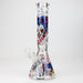 14" Freaky Clown Glow in the dark 7mm Glass Bong JJ Distribution 3-Quinn
