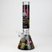 14" Freaky Clown Glow in the dark 7mm Glass Bong JJ Distribution 5-Curly