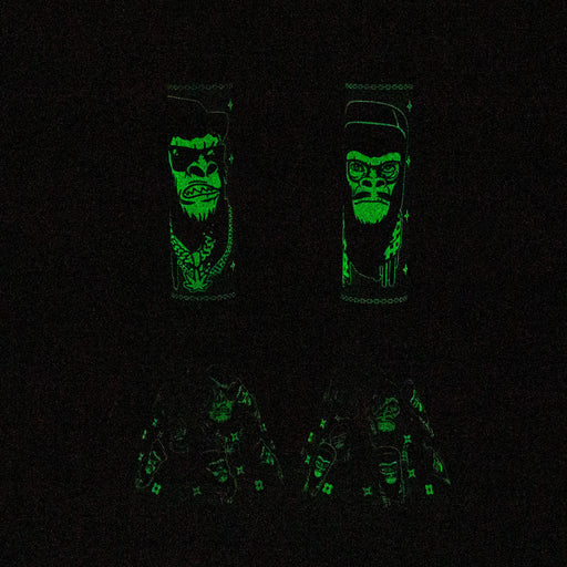 14" Gorilla Glow in the Dark Beaker 7mm Glass Bong JJ Distribution