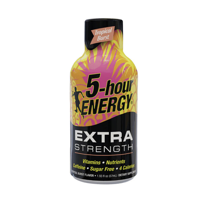 Tropical Burst Flavor Extra Strength 5-hour ENERGY Drink - pack of 12 Energy Drink ONE