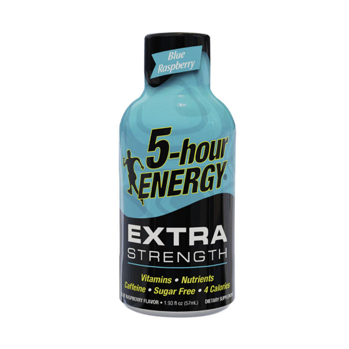 Blue Raspberry Flavor Extra Strength 5-hour ENERGY Drink - pack of 12 Energy Drink ONE