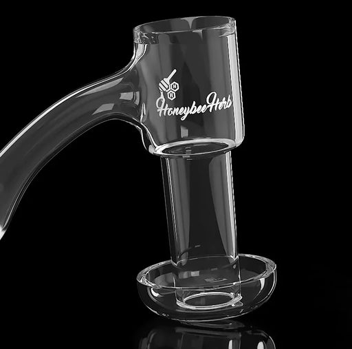 Honeybee Herb - HONEYSUCKLE BEVEL QUARTZ BANGER - 45° DEGREE | BL Bowl · Banger · Oil Burner Honeybee Herb 14 mm Female