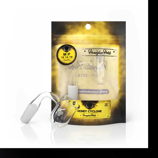 Honeybee Herb - HONEY CYCLONE QUARTZ BANGER - 90° DEGREE | YL Banger Banger · Oil Burner Honeybee Herb