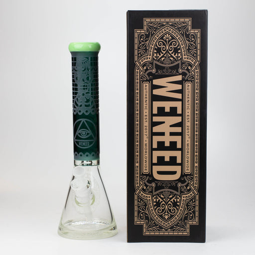 WENEED®-16" Memento Mori Beaker 7mm Glass Bong WENEED®