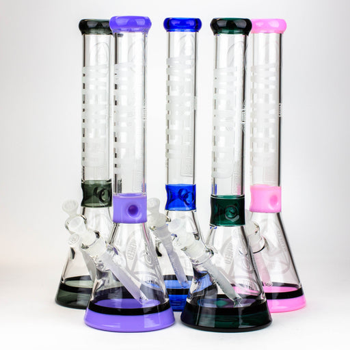 WENEED®-18" Transparent Crucifix Beaker 7mm Glass Bong WENEED®