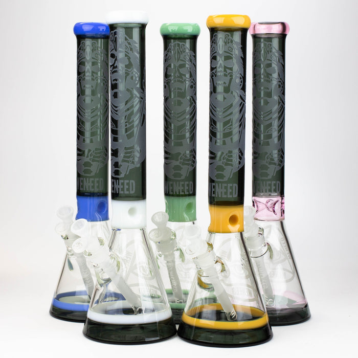 WENEED®-18" Undead Warrior Beaker 7mm Glass Bong WENEED®